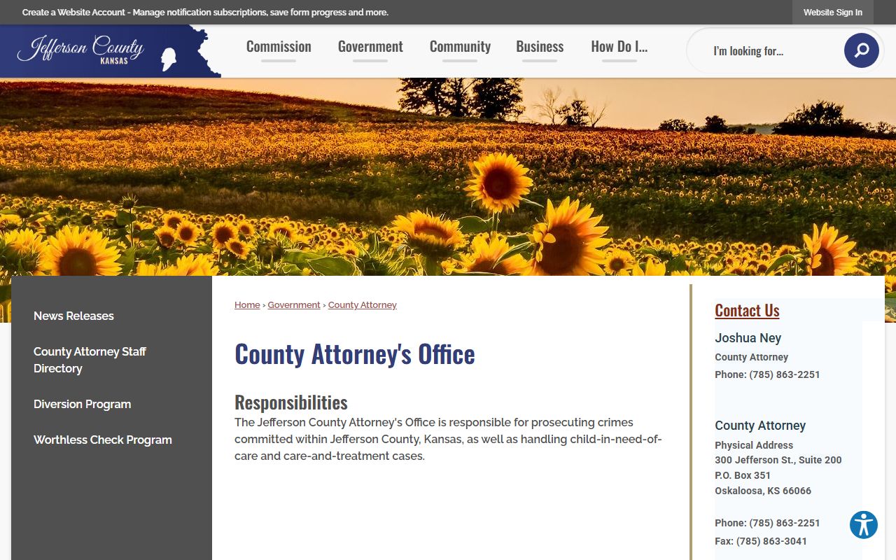 Jefferson County County Attorney court records after arrest source